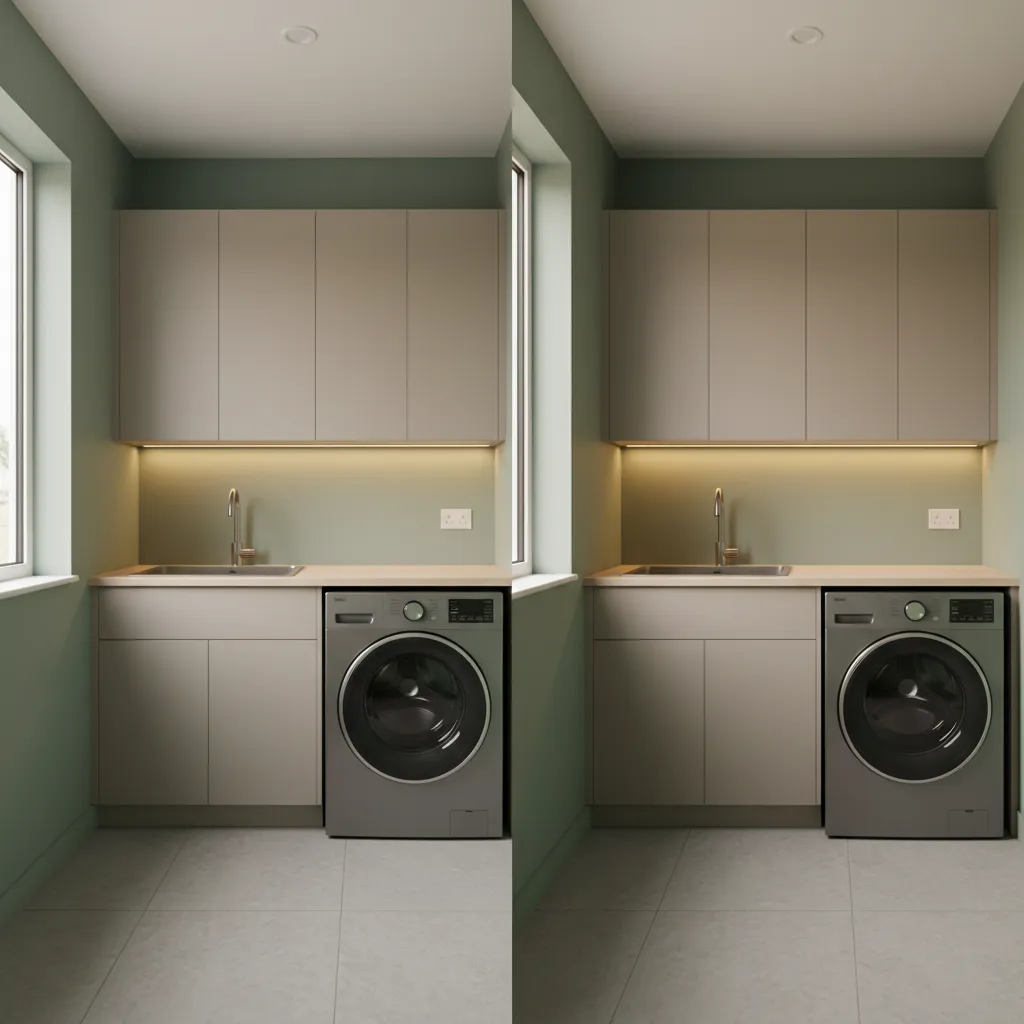 Best Green Shades for Small Laundry Rooms