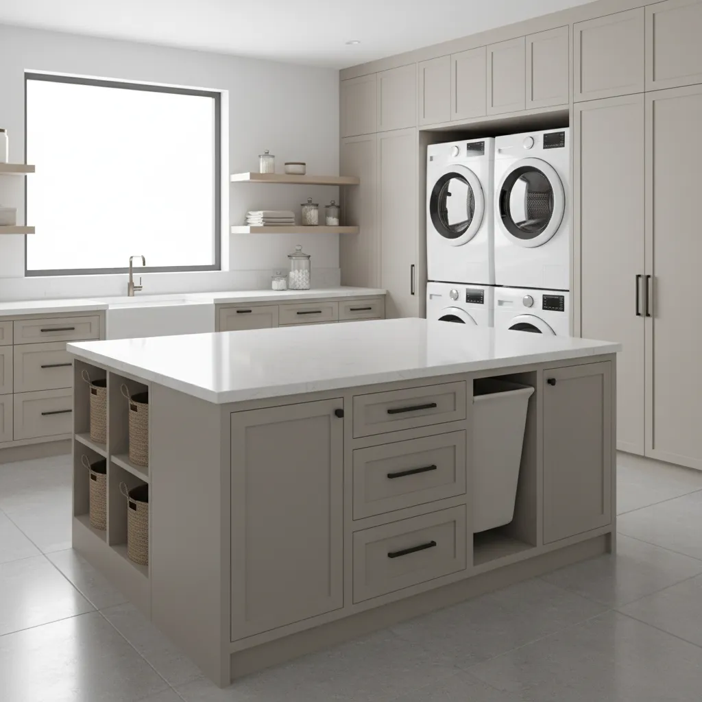 Laundry Room Island Storage Ideas for Maximum Organization