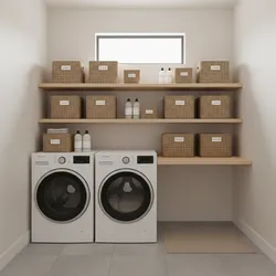 10 Laundry Room Ideas Open Shelves for Small Spaces