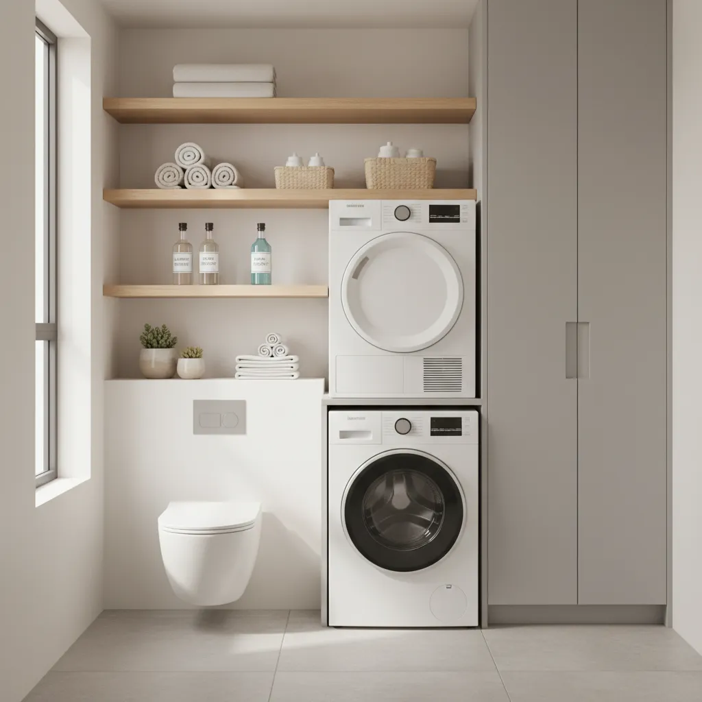 Smart Storage Solutions Around a Toilet Area