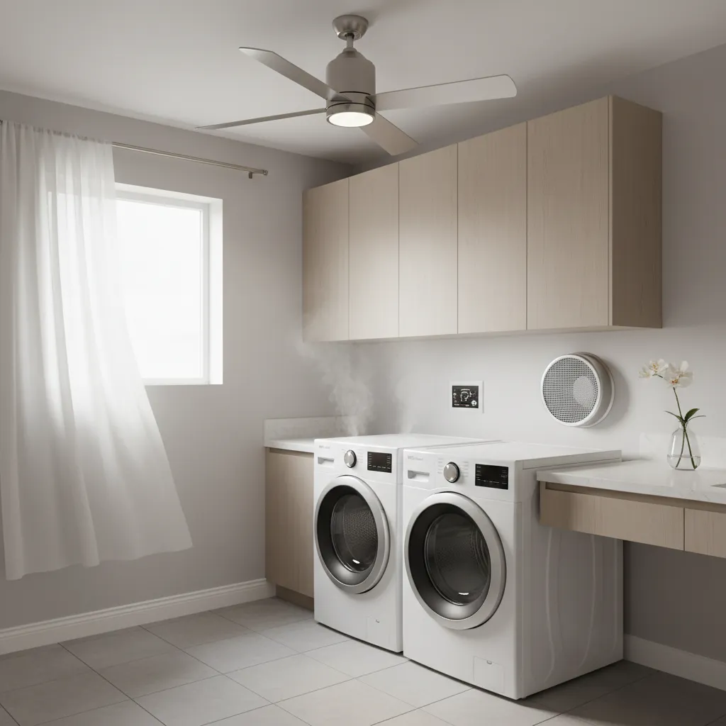 Ceiling Fans vs Exhaust Fans for Laundry Rooms