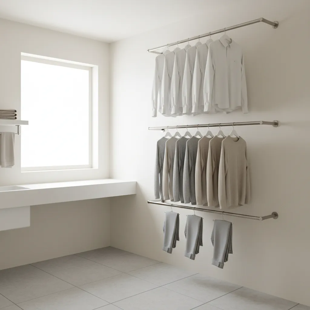 Vertical Space Strategies for Hanging Clothes