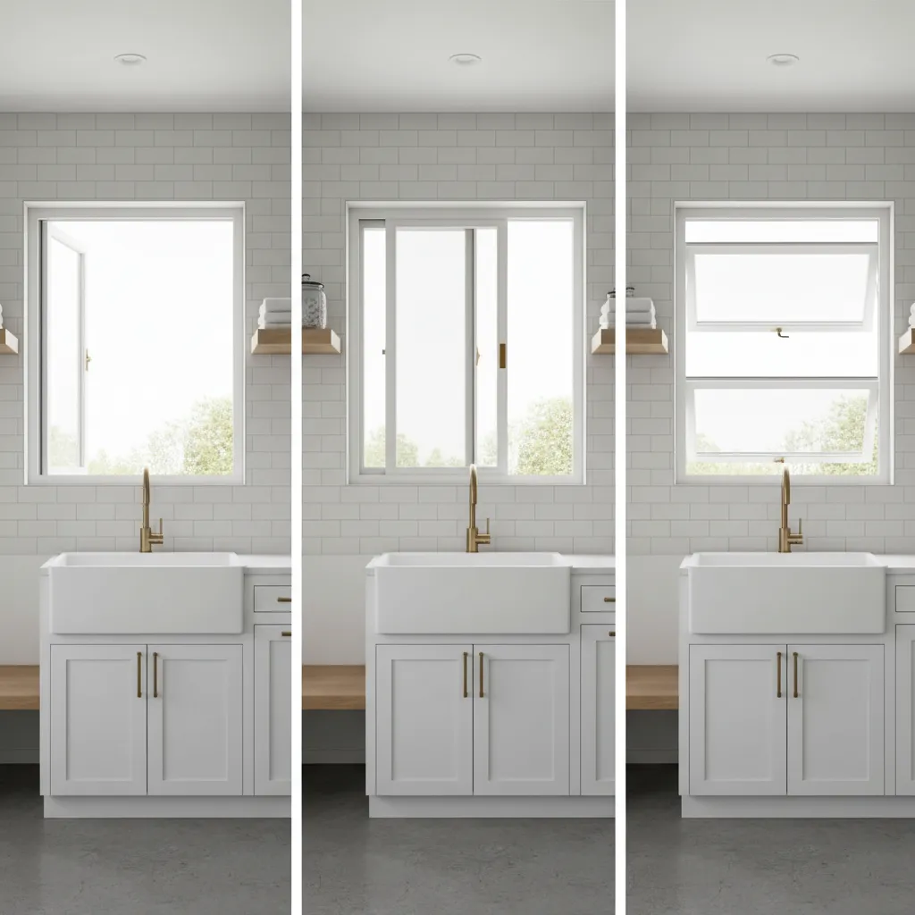Best Window Styles for a Laundry Room Sink: Casement vs Sliding vs Awning