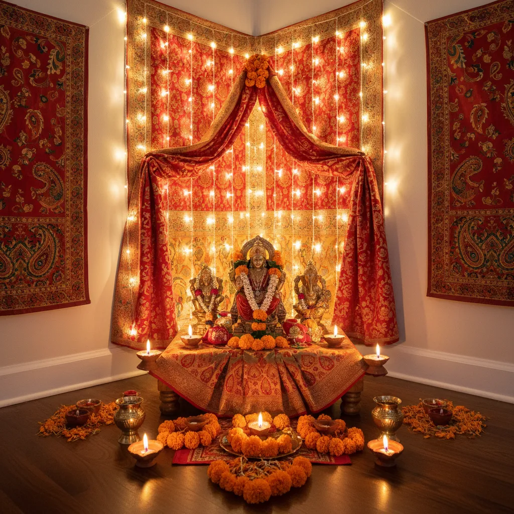 5 Laxmi Pooja Decoration Ideas for Small Homes