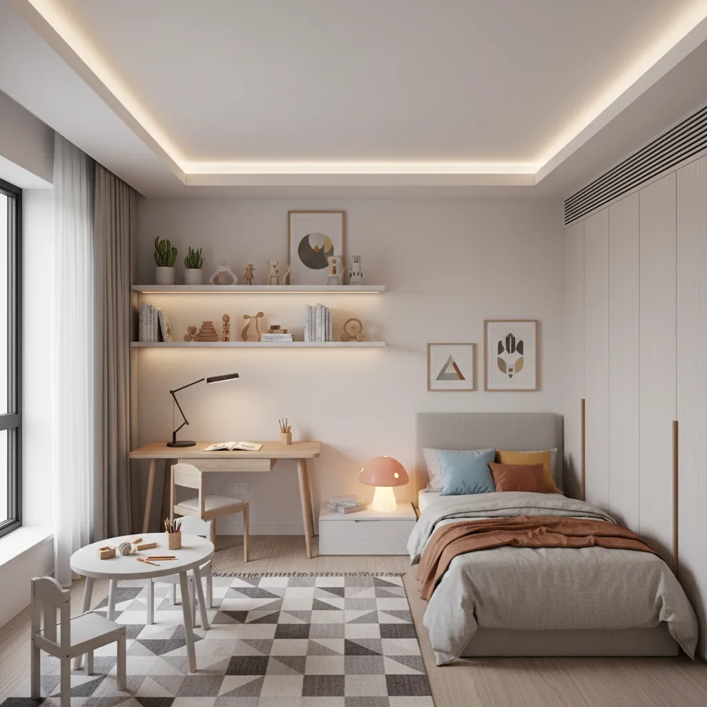 How to Layer Lighting in a Kids Bedroom for Play Sleep and Study