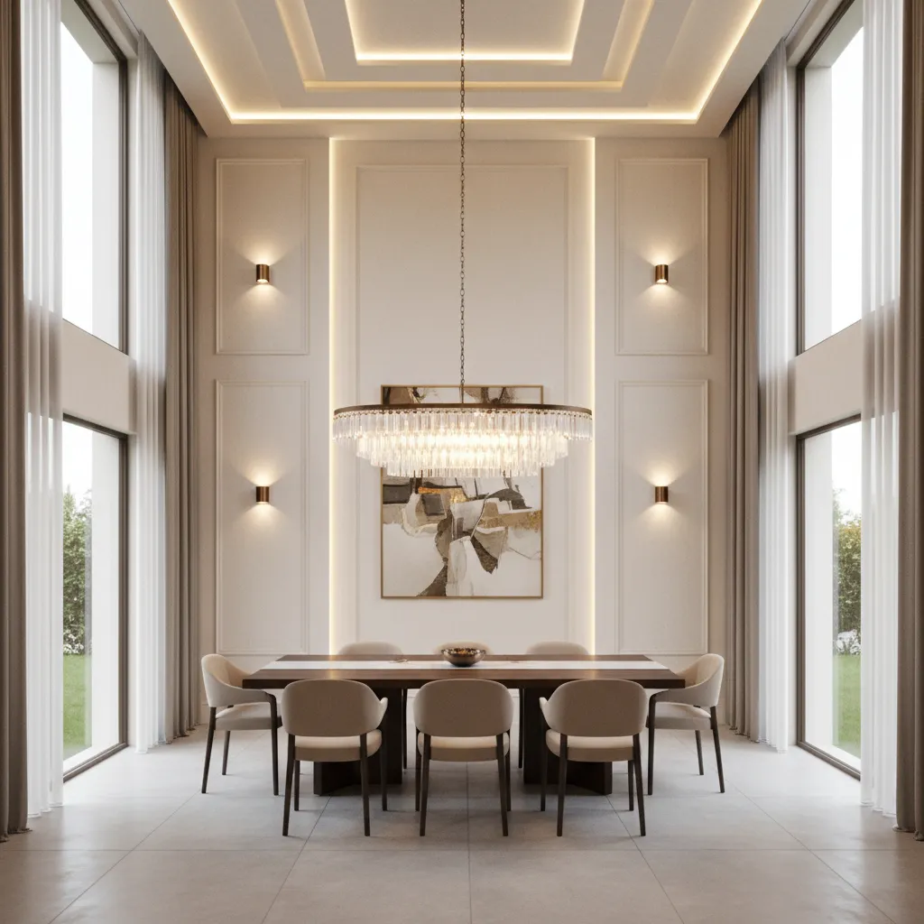 Layered Lighting Strategies for Tall Dining Spaces