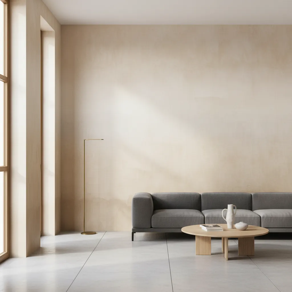 Interior wall showing layered limewash depth and movement