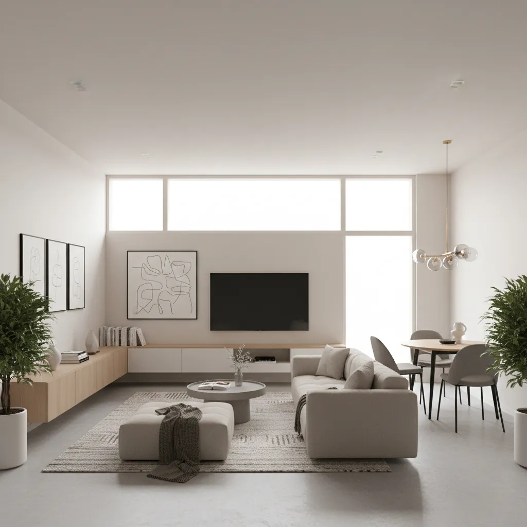 Tata ruang rumah minimalis 10x10 dengan konsep terbuka