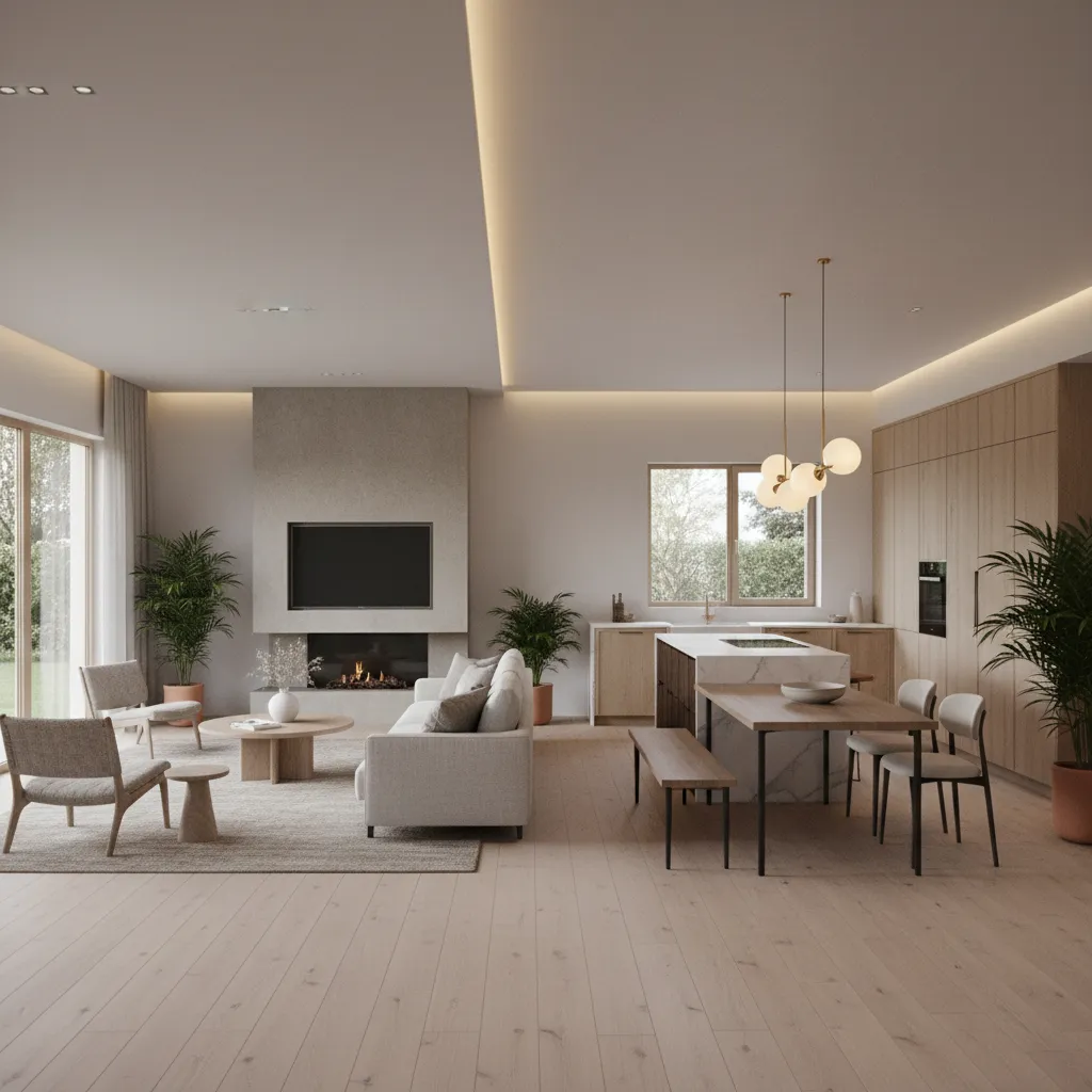 Tata ruang rumah 10x12 dengan konsep ruang terbuka