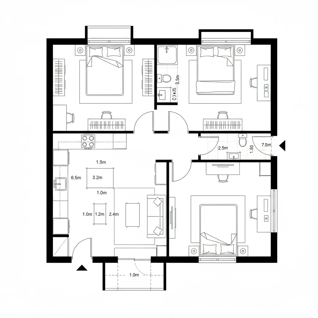 Layout 2: Split-L with Dual Aspect Bedrooms
