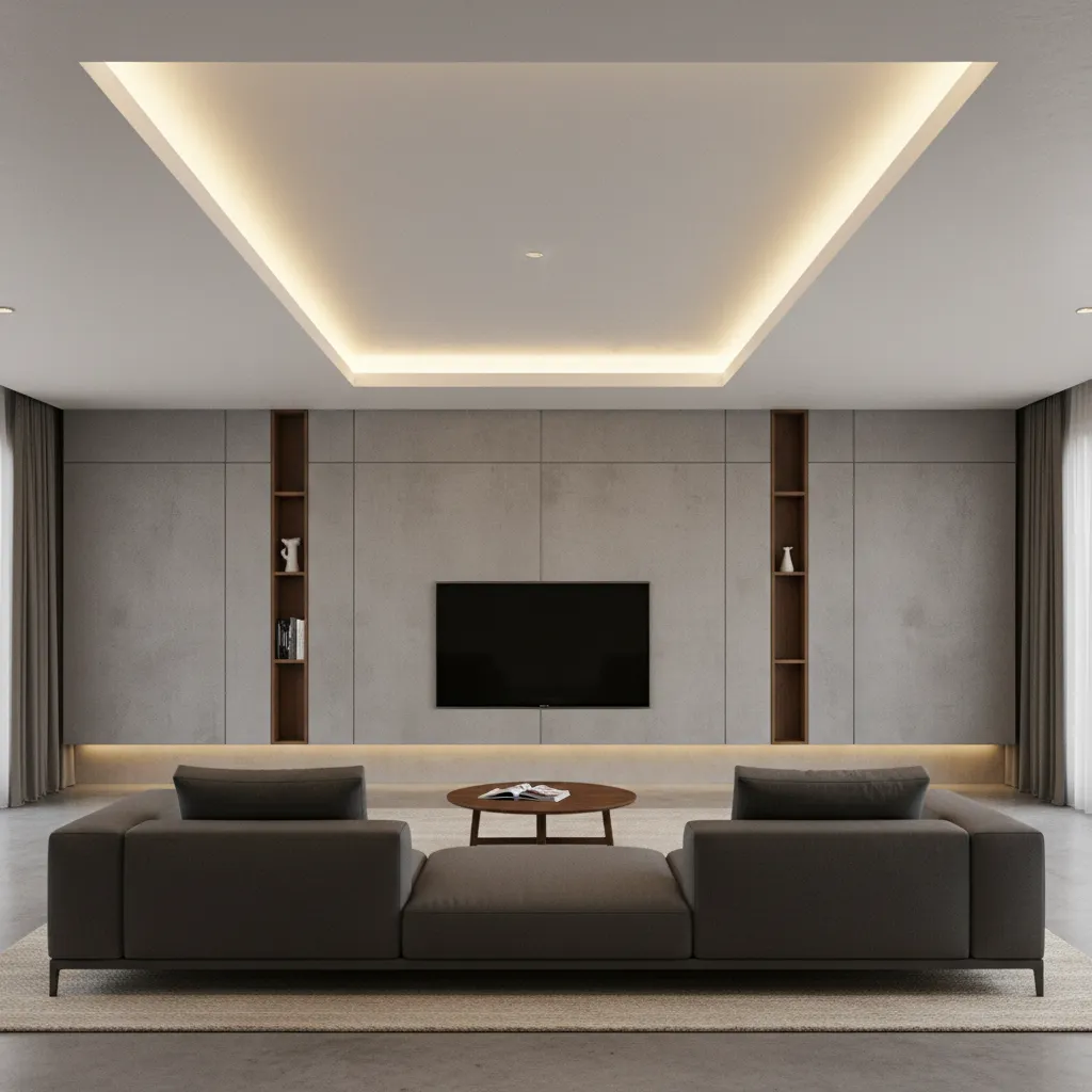 đèn LED dây hắt trần phòng khách