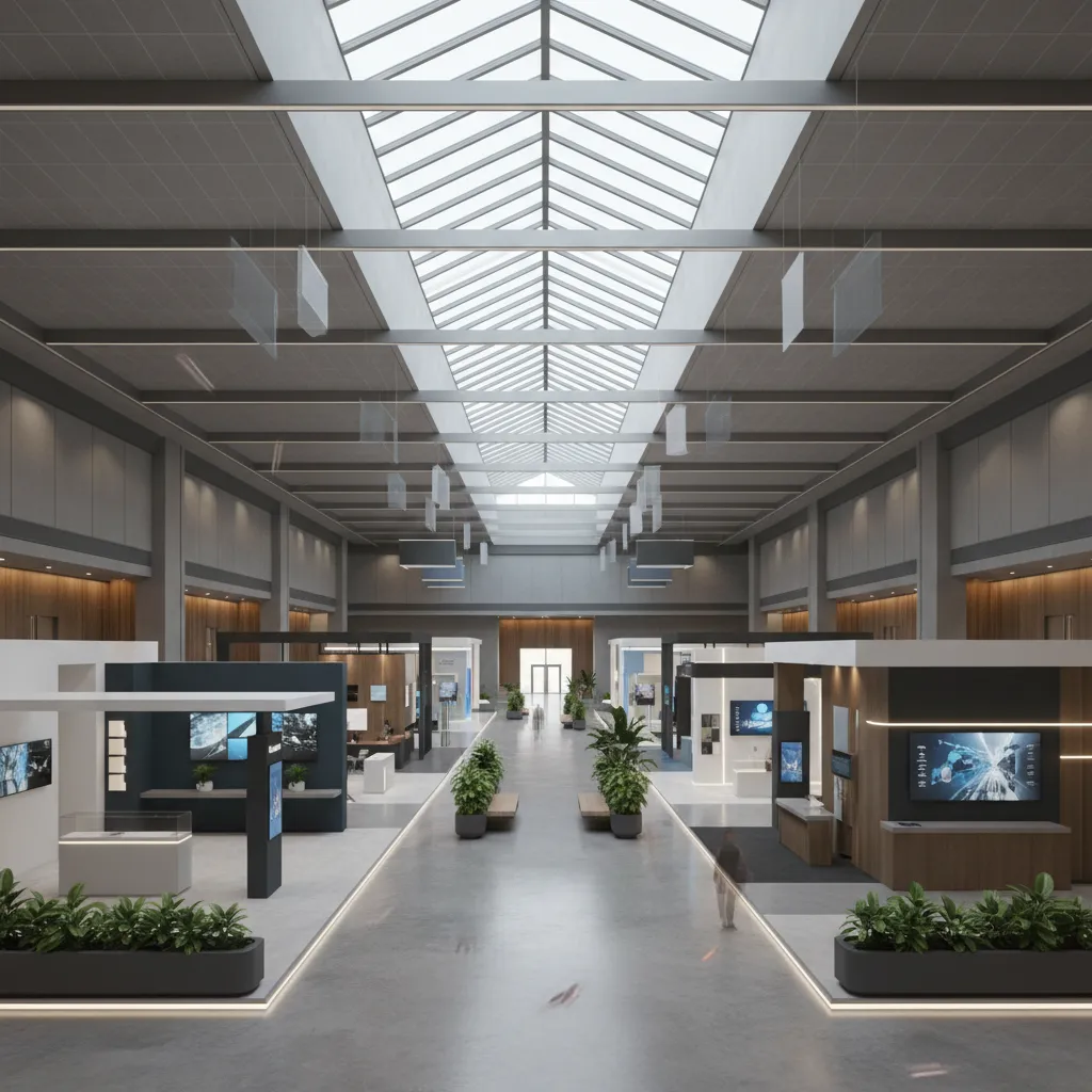 Older convention hall redesigned with improved circulation routes