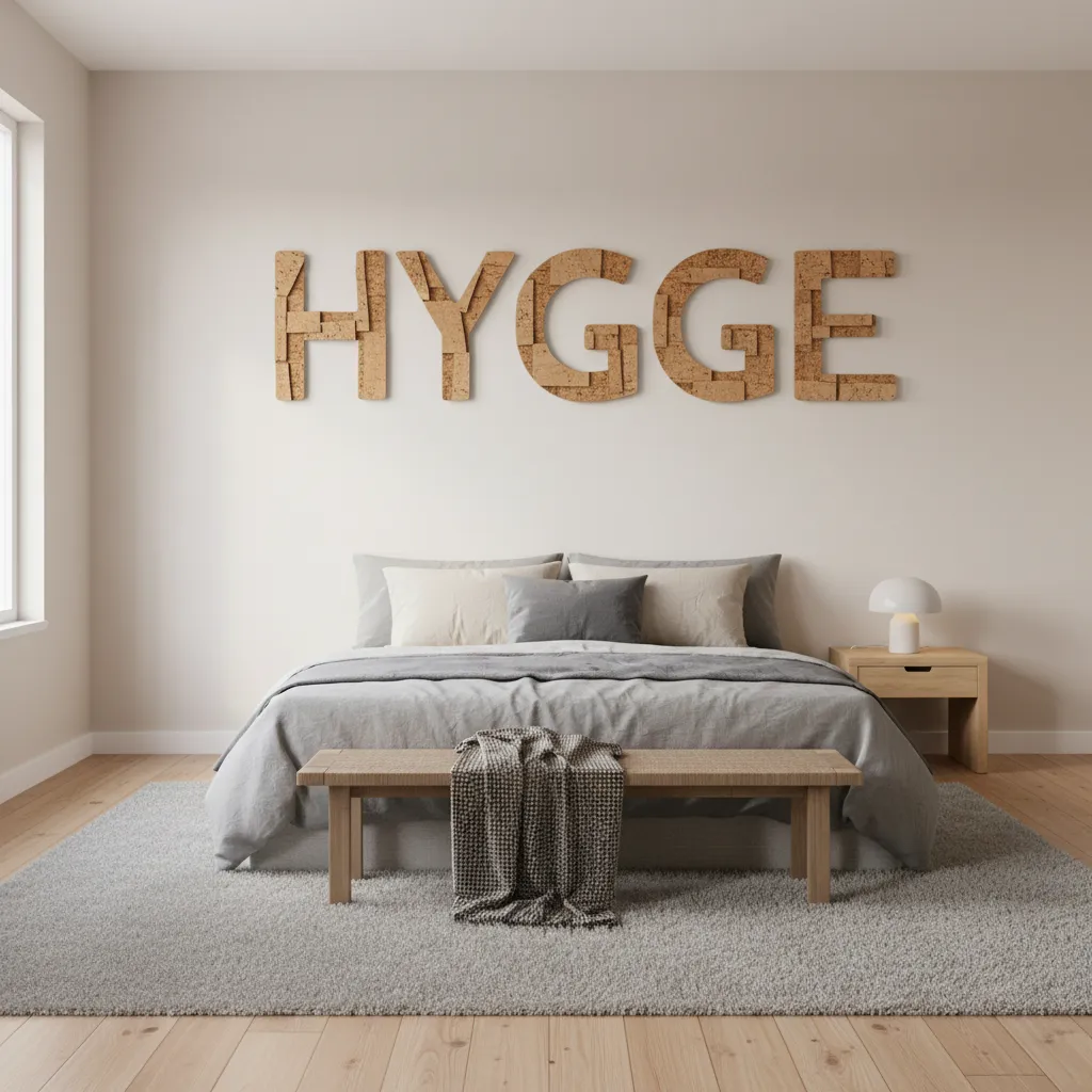 Letras de corcho decoradas para interior
