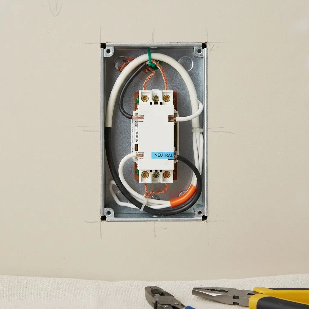 leviton light switch wiring diagram showing neutral wire connection