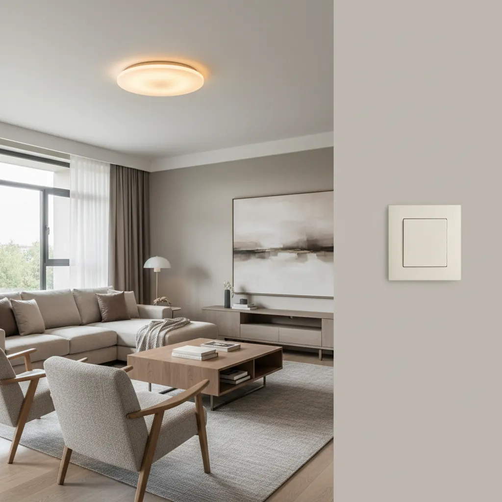 living room ceiling light staying on while wall switch is off