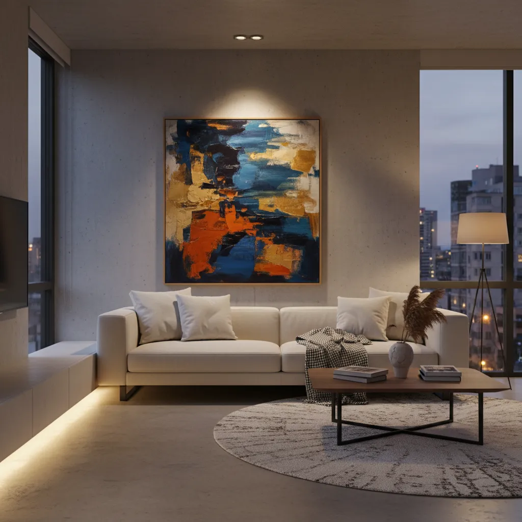 Iluminación dirigida destacando un objeto decorativo