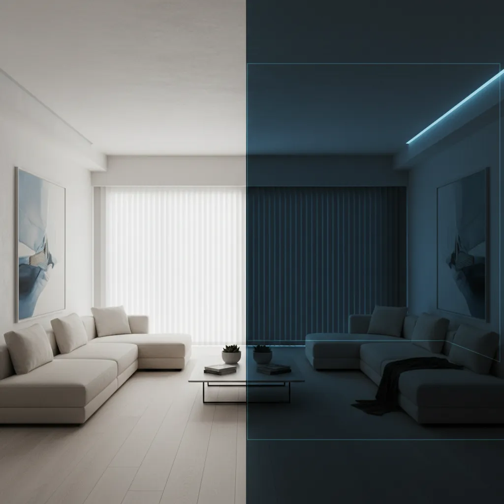 comparison of well lit room versus dim room affecting AR scanning accuracy
