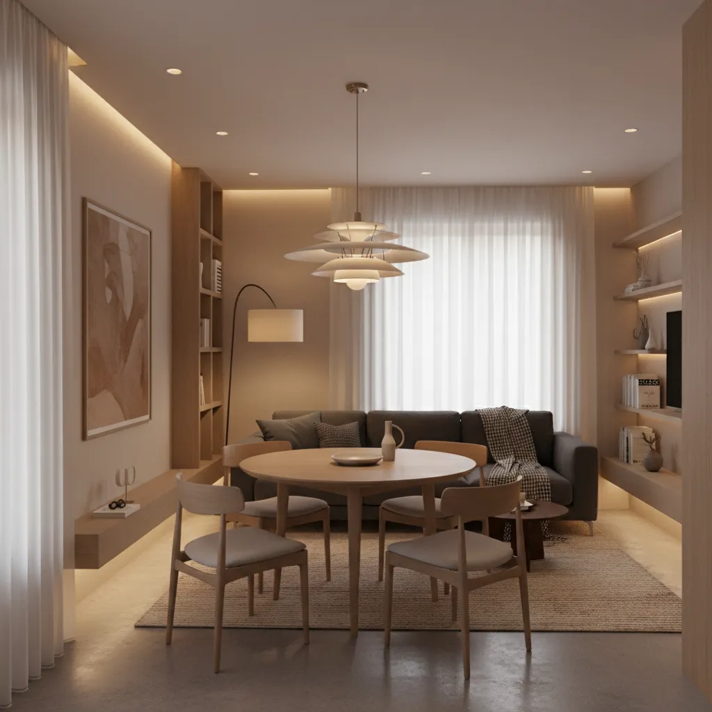 Lighting Tricks That Make Combo Rooms Feel Bigger