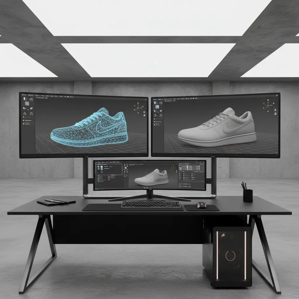 Advanced Optimization Techniques for Lightweight 3D Footwear Assets