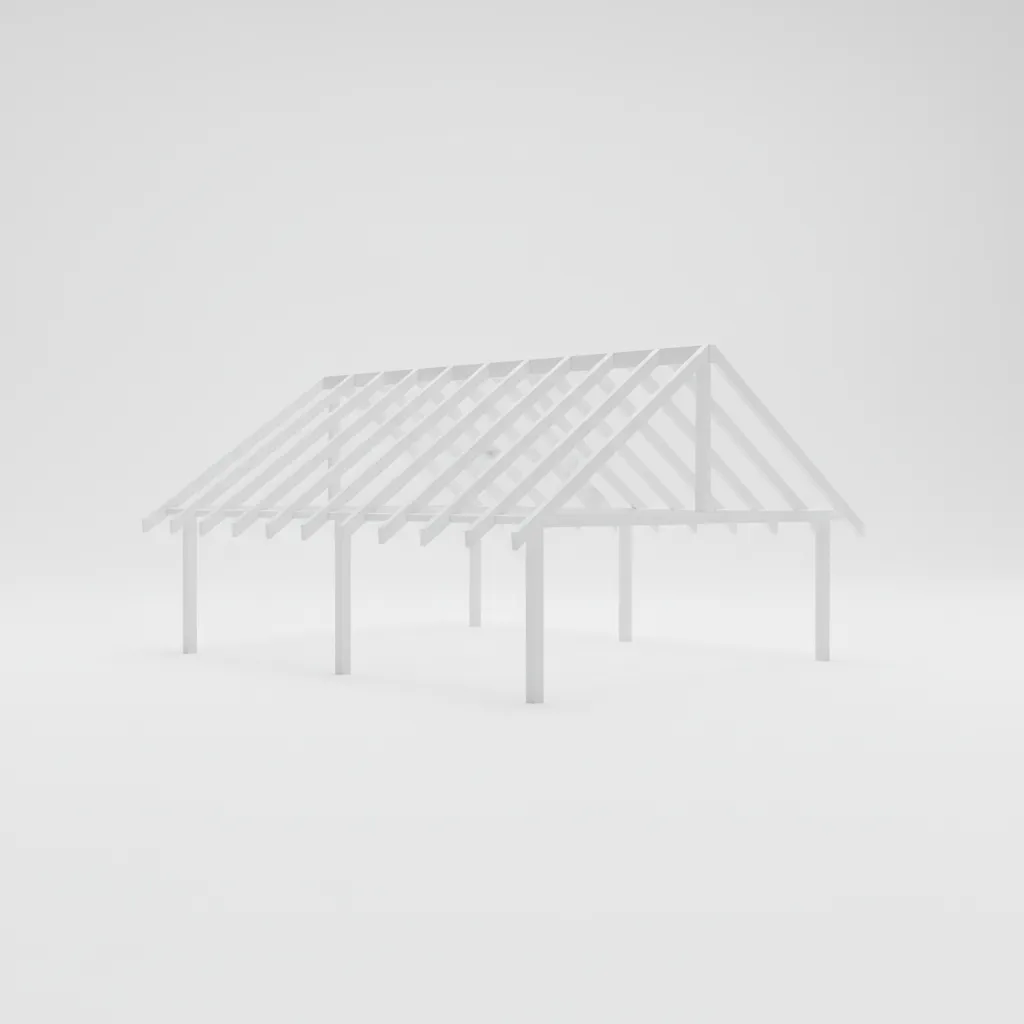 lightweight simplified roof model prepared for export