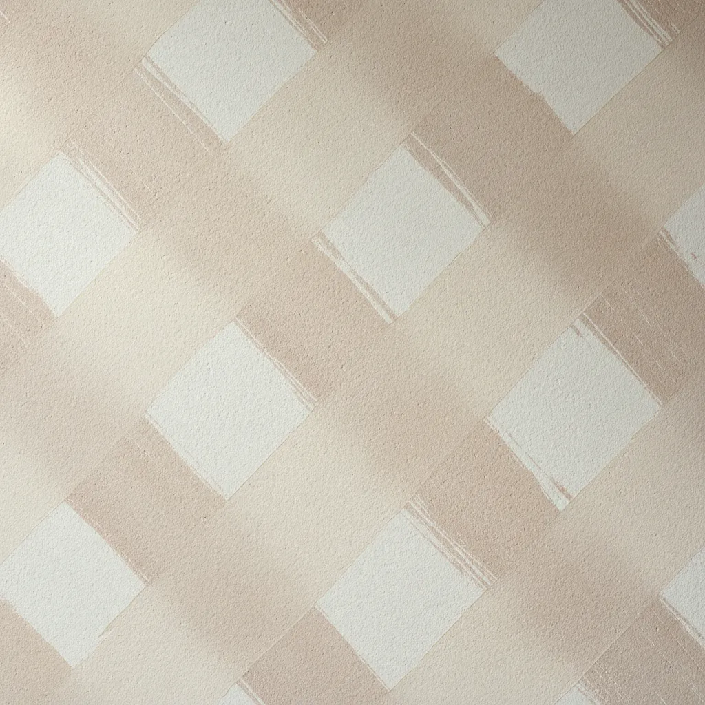 Cross brushing technique used to create traditional limewash texture