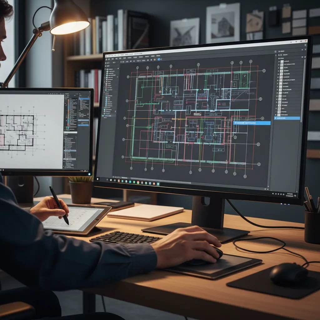 Edición de plano CAD antes de usarlo en diseño interior
