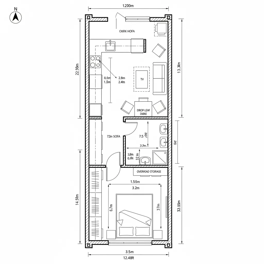 Linear Rail: Single-Container Spine