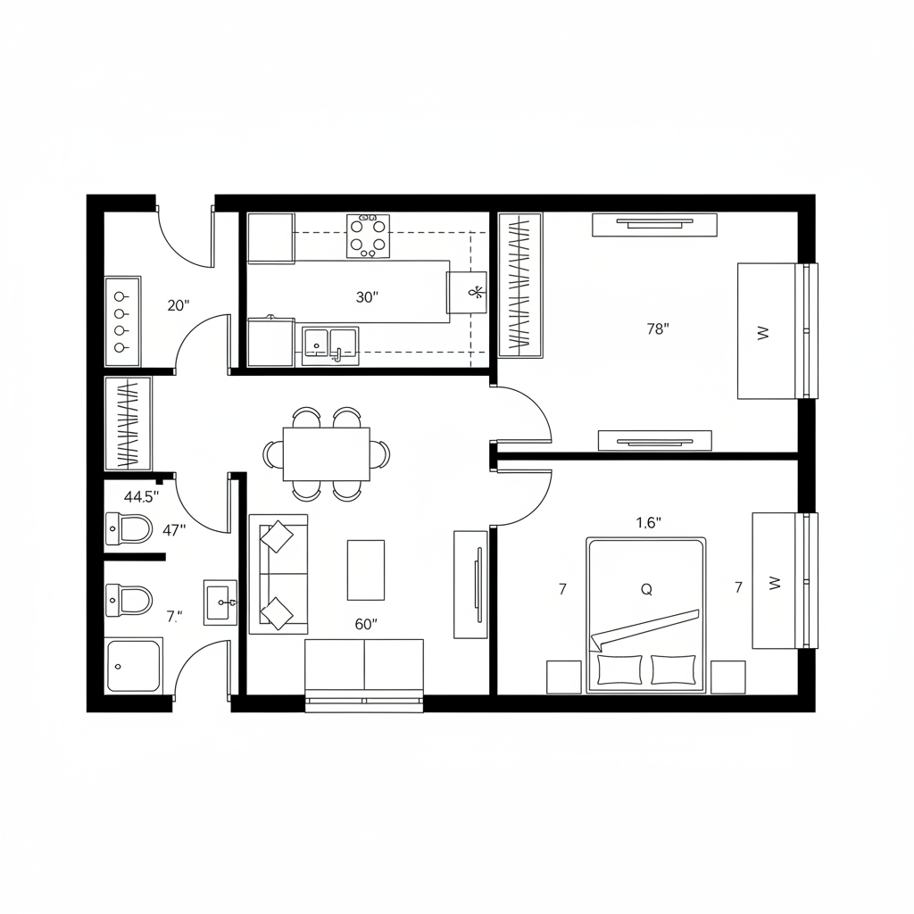 Designing 1 BHK and 1 RK Floor Plans for Future Living