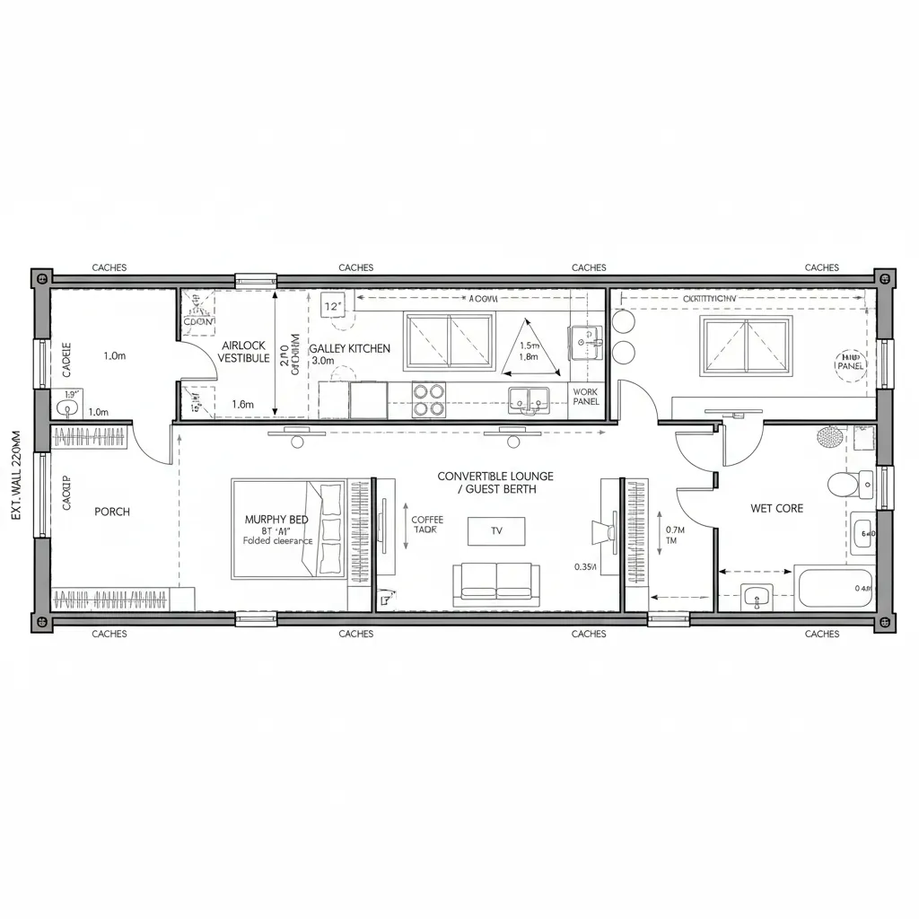 Linear Single (1×40' module)