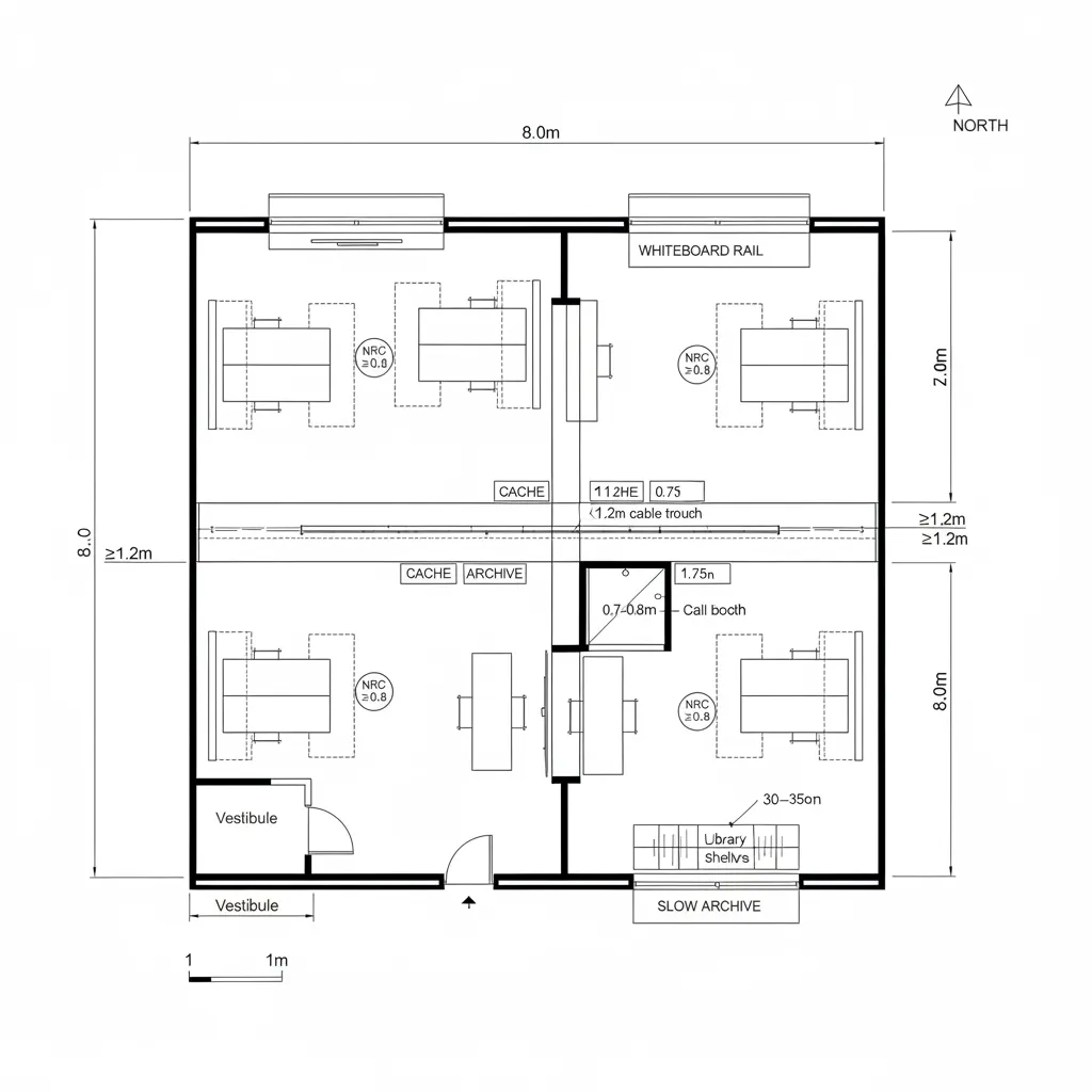Linear Spine with Acoustic Pockets
