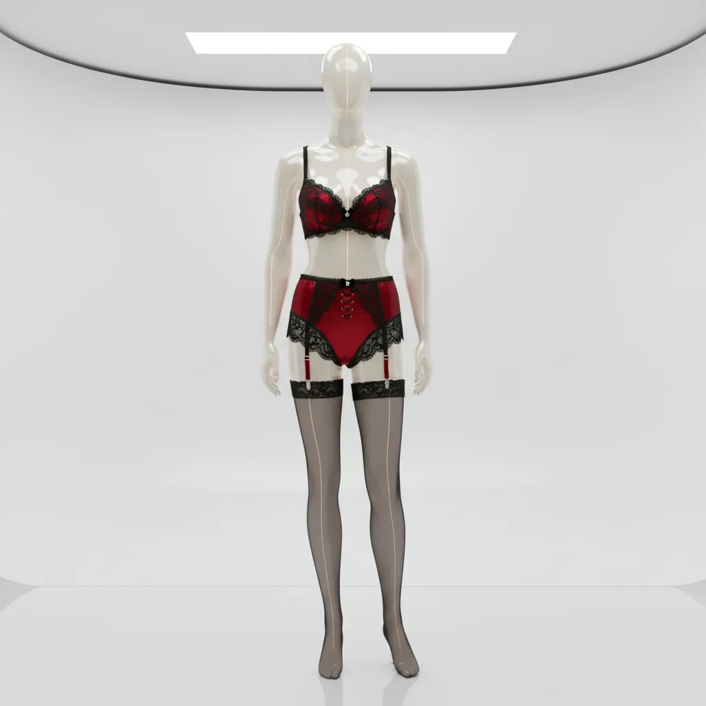 Concepto digital de conjunto de lencería con diseño elegante