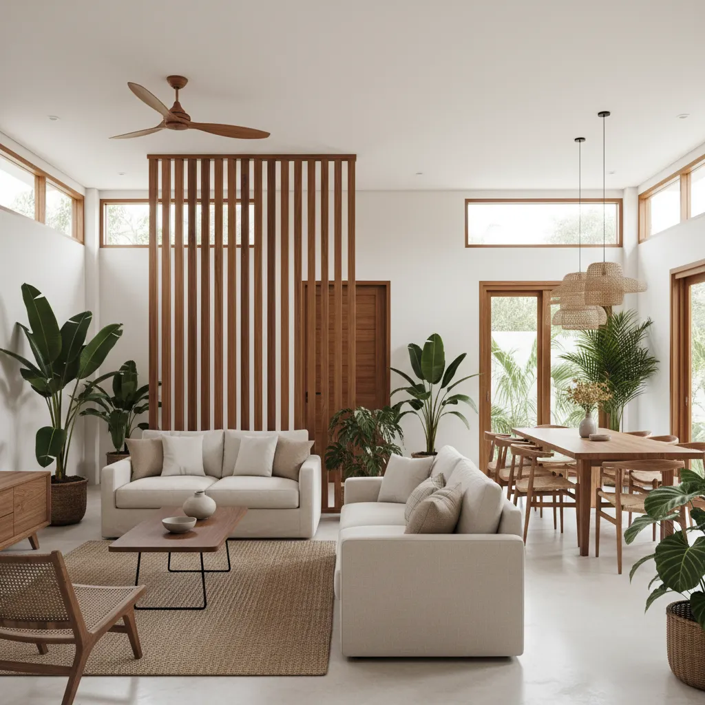 Living Room and Dining Room Divider Design Philippines