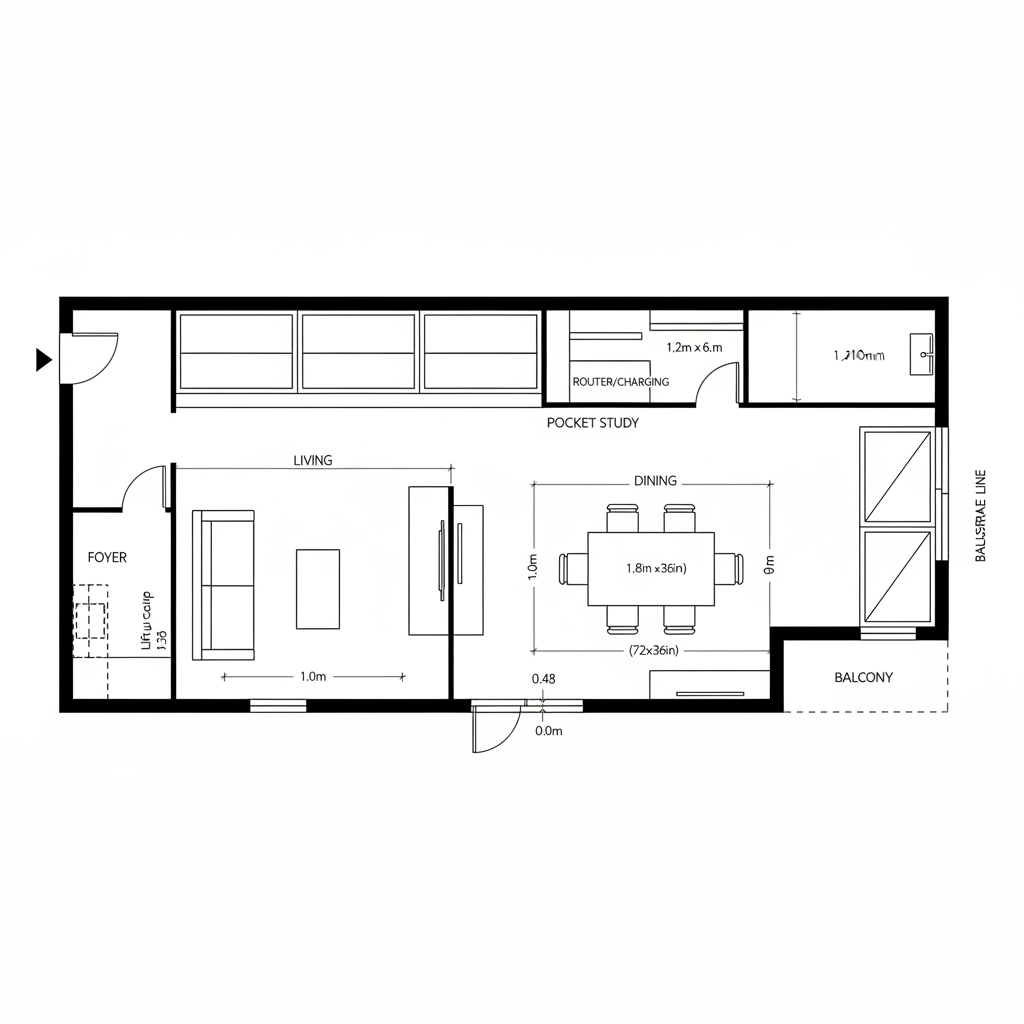 Ashar Sapphire 3-BHK Floor Plan: Future-Ready Spatial Logic