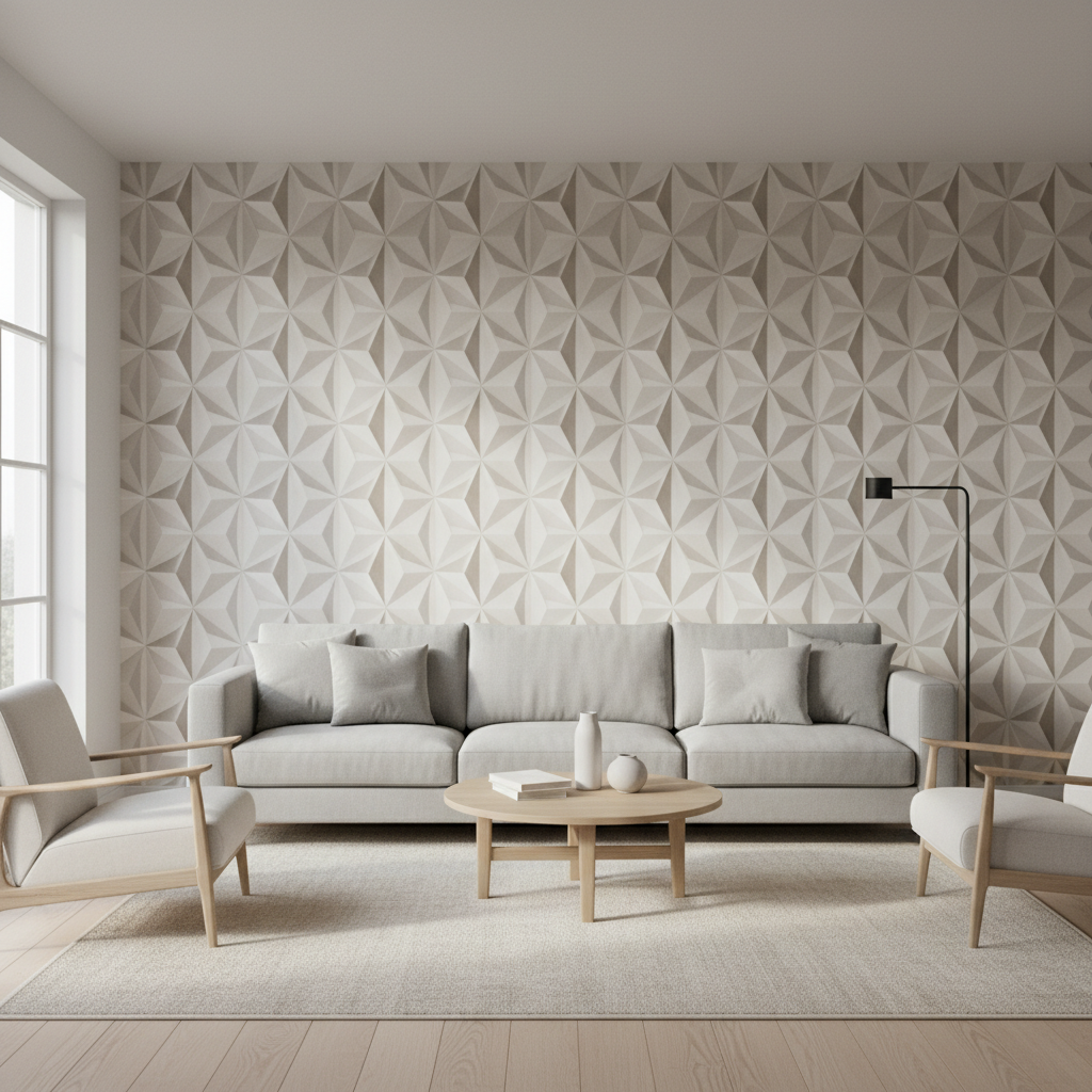 Living Room Wall Feels Flat? 3D Wallpaper Designs Fix