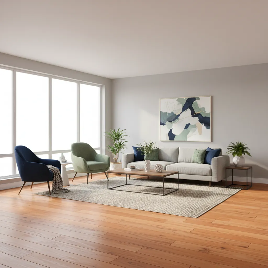 Best Living Room Color Palettes That Match Orange Wood Flooring