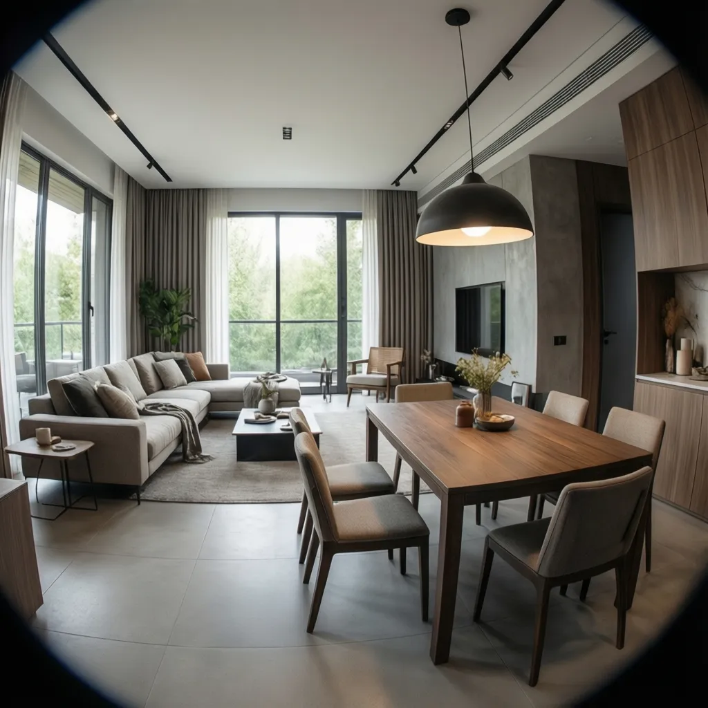 Interior Design for Living Room with Dining Layout Ideas