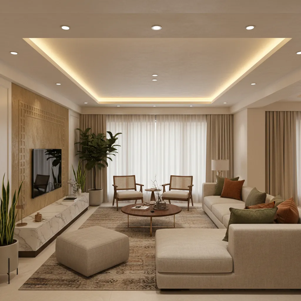 Living Room False Ceiling Designs in India: Practical Ideas That Actually Work