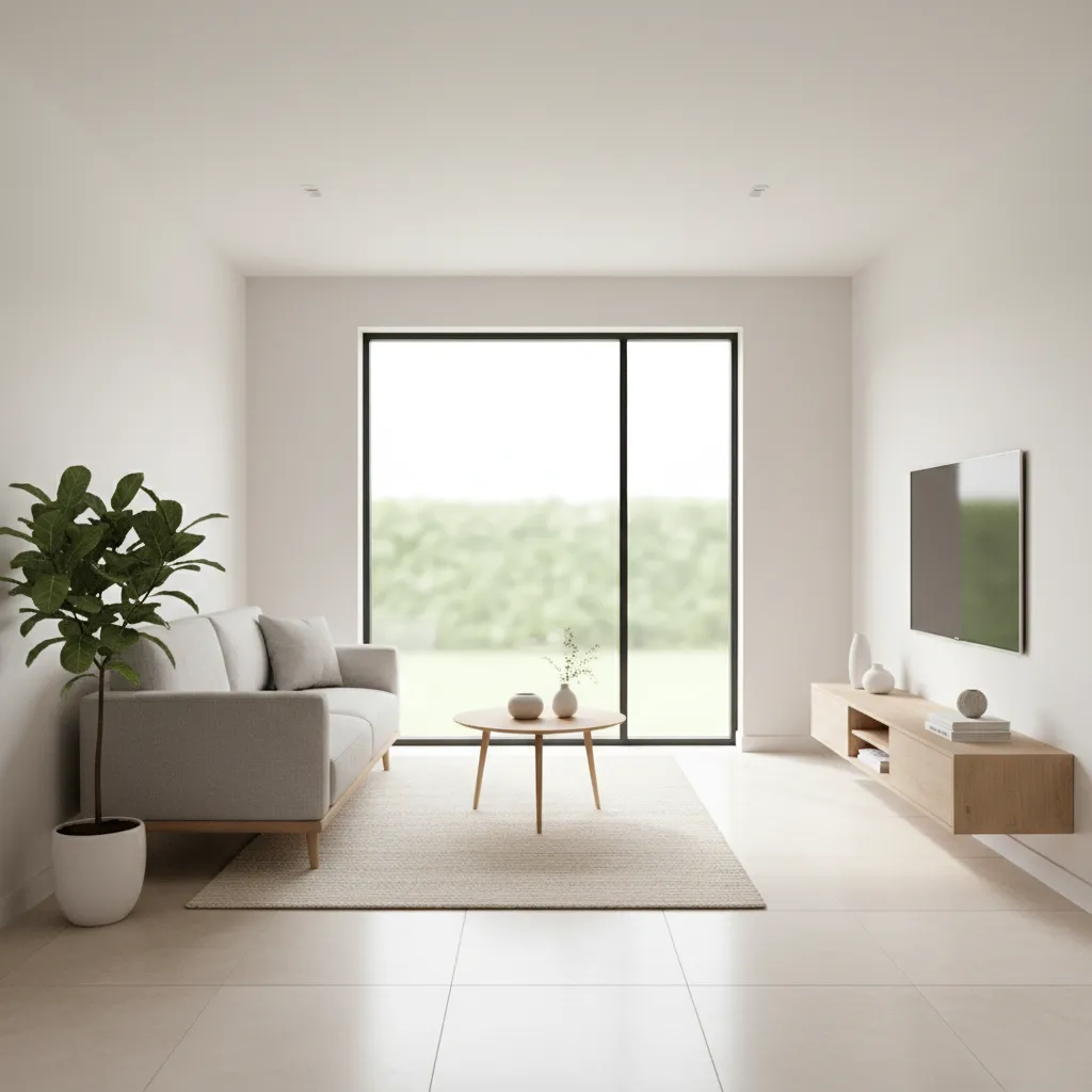 Living Room Floor Tiles Design for Small House