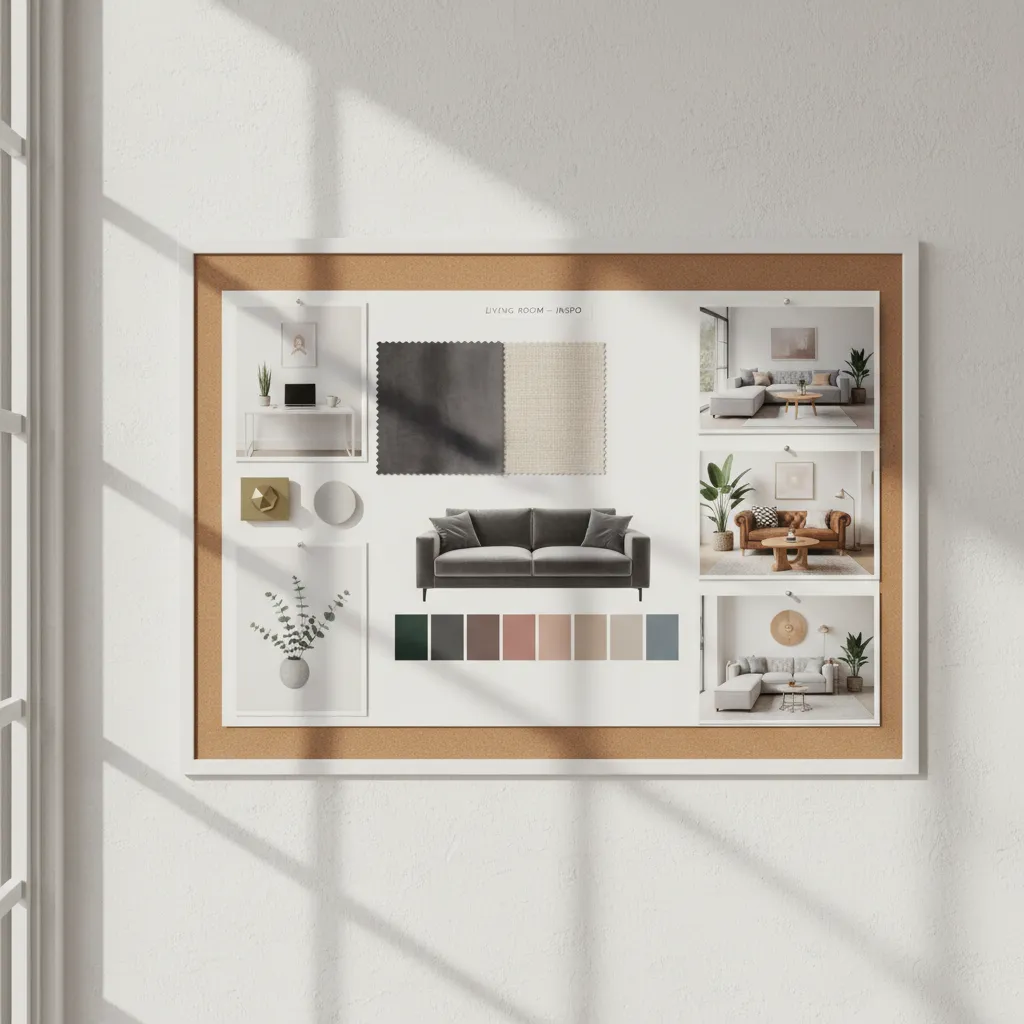 Conjunto de imágenes de inspiración para diseñar una sala
