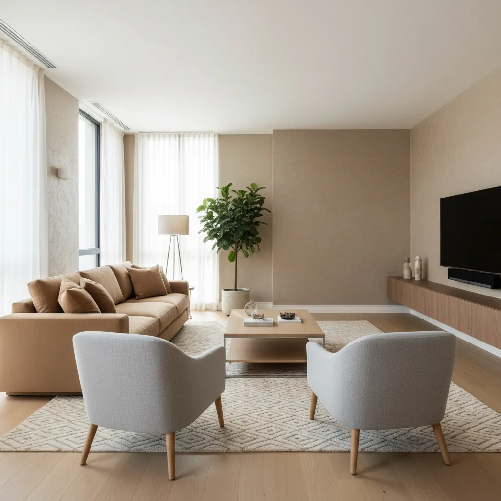 How to Optimize Living Room Layouts Around a Tan Couch