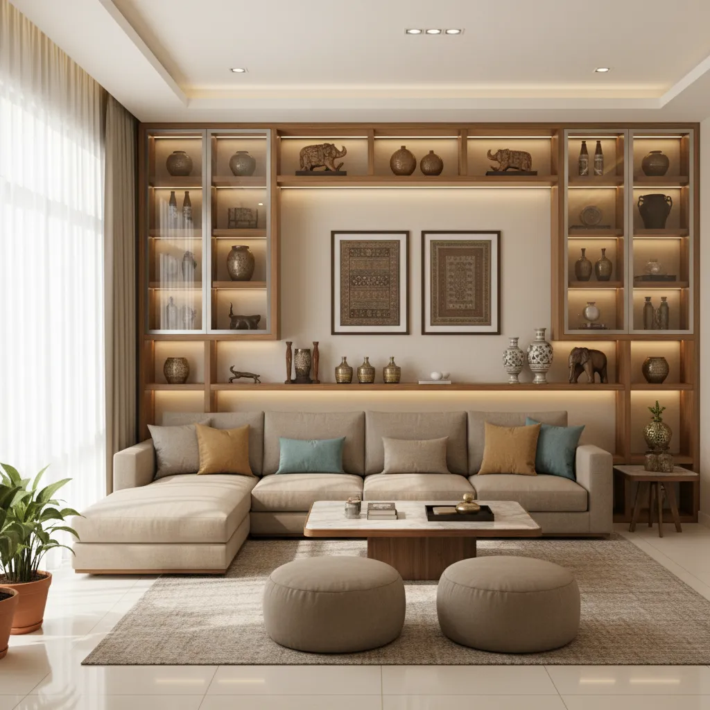 Showcase Designs for Living Room in India: Modern Ideas That Actually Work