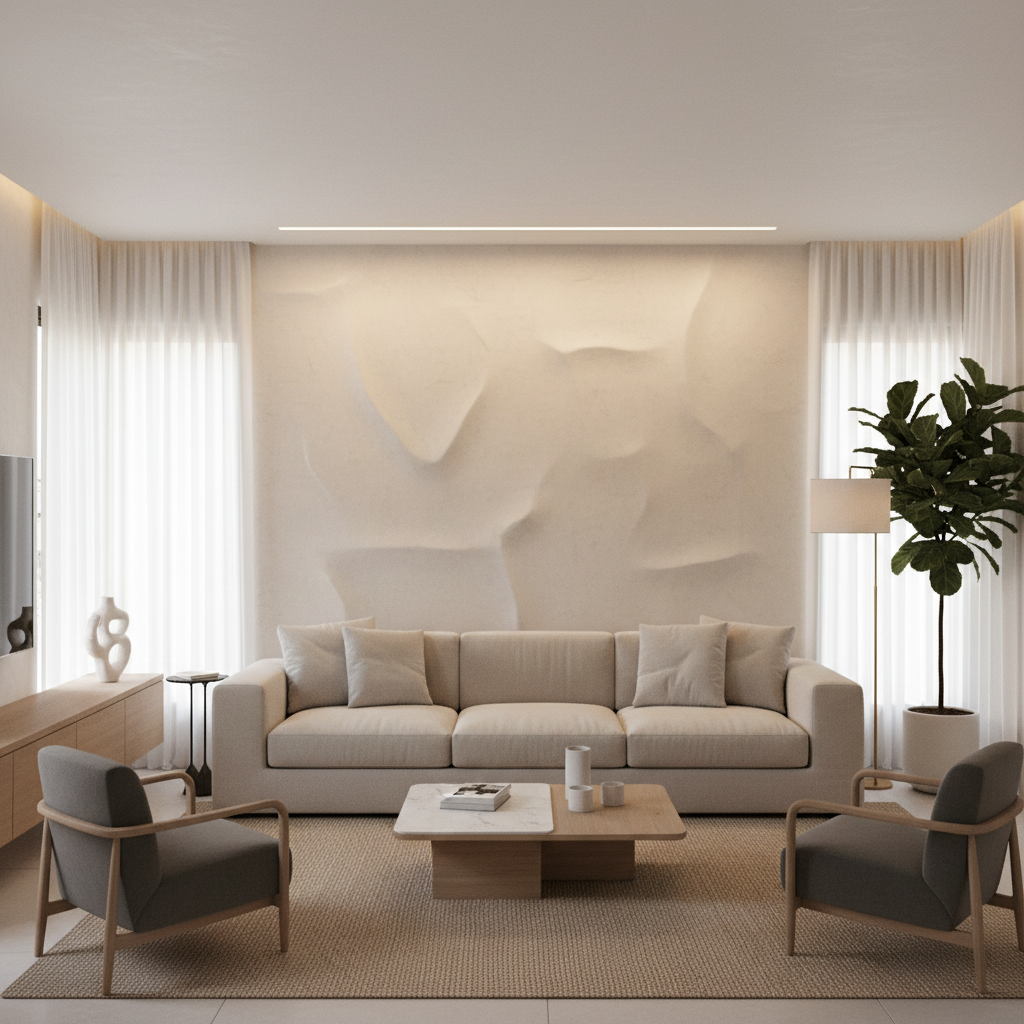 Royale Play Texture Living Room: One Wall or All?