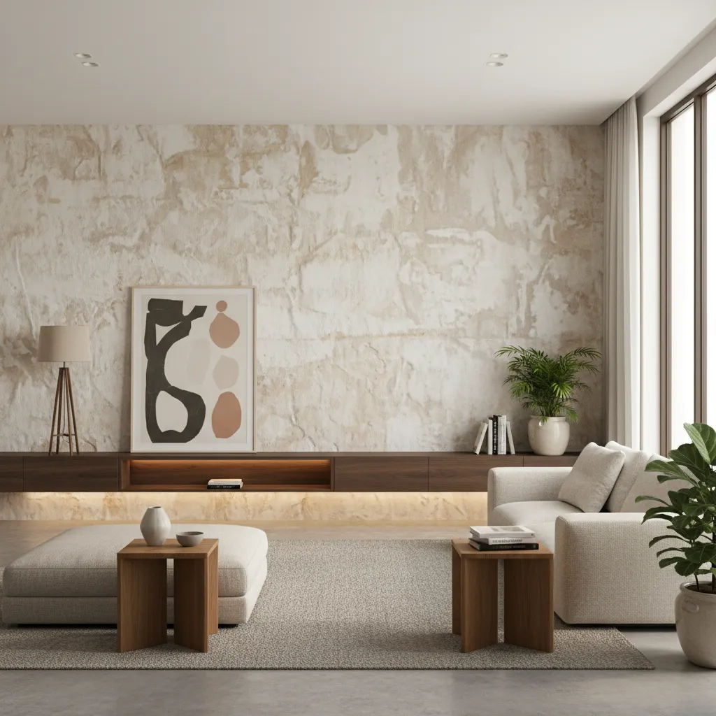 Paint Wall Texture Designs for Living Room: Ideas That Actually Work: Designer-approved wall texture ideas that add depth, style, and character to modern living rooms.