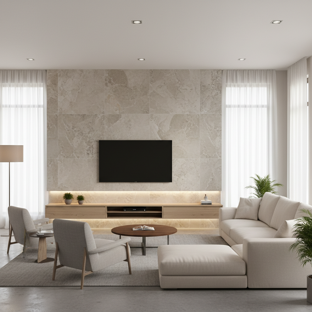 Image showcasing Living Room Interior Design India for Small Spaces