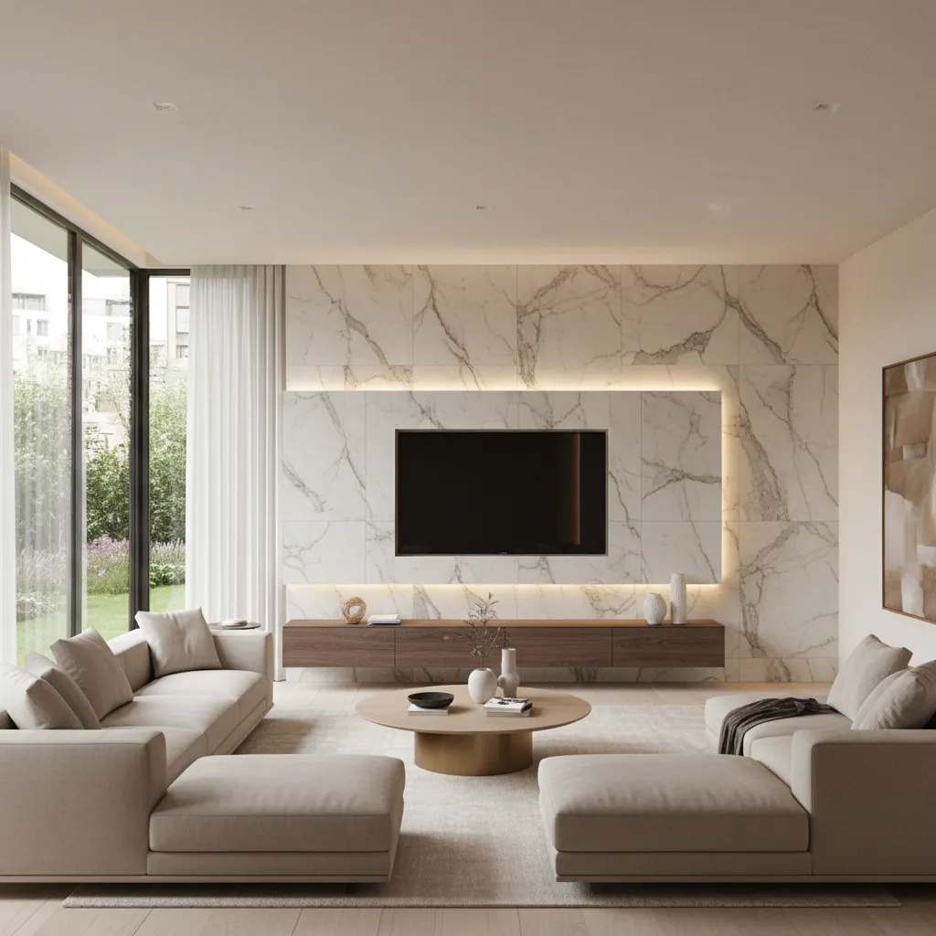 5 Living Room TV Wall Tiles Design Ideas That Instantly Elevate Your Space