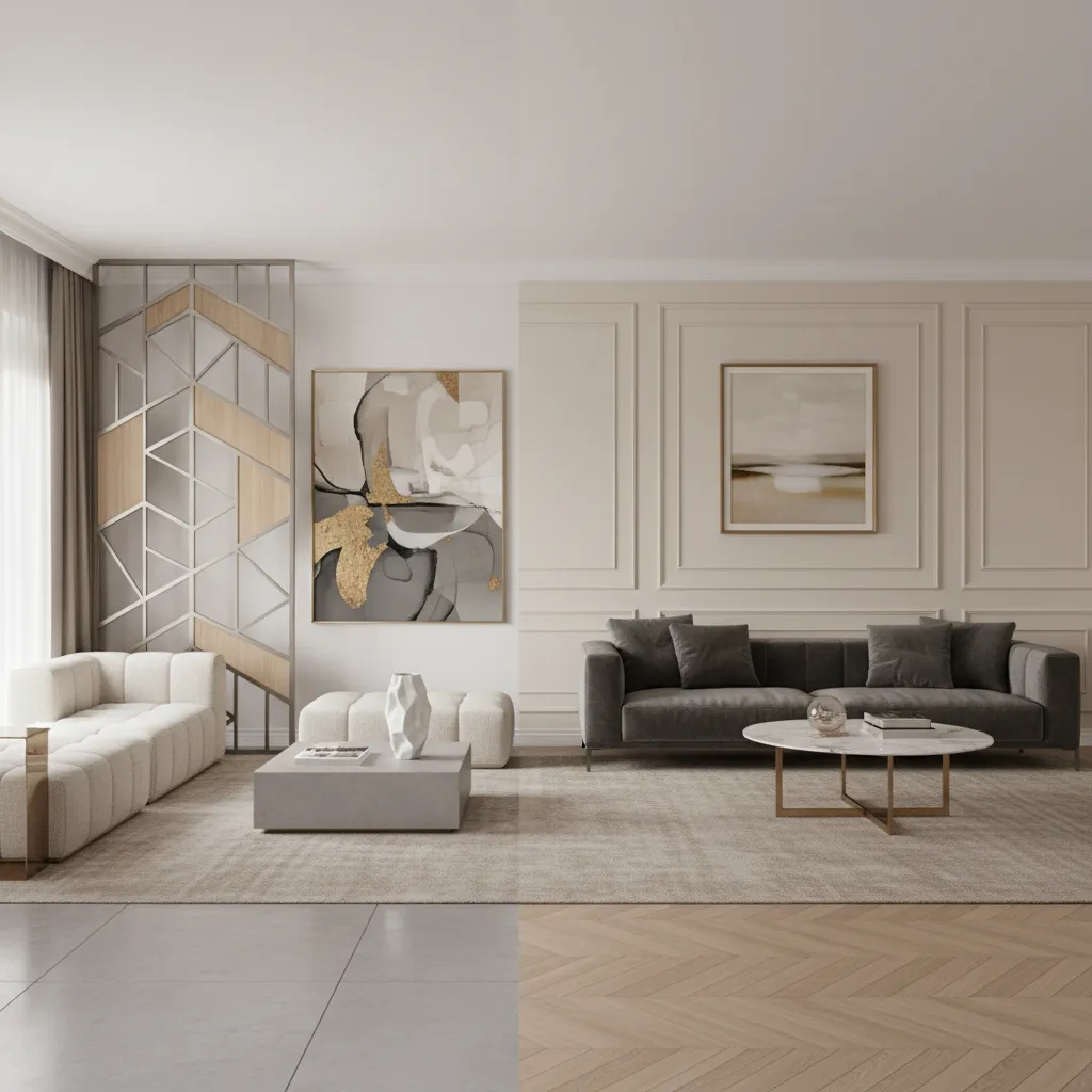 Living Room Wall Cut Outs vs Traditional Wall Panels Design Comparison Guide