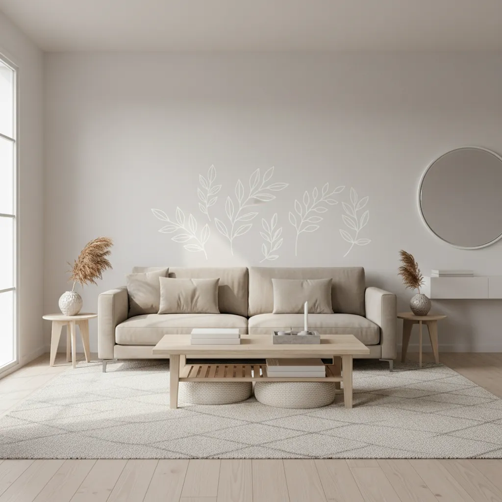 Wall Stickers for Living Room Interior Design: Smart Ways to Transform Blank Walls