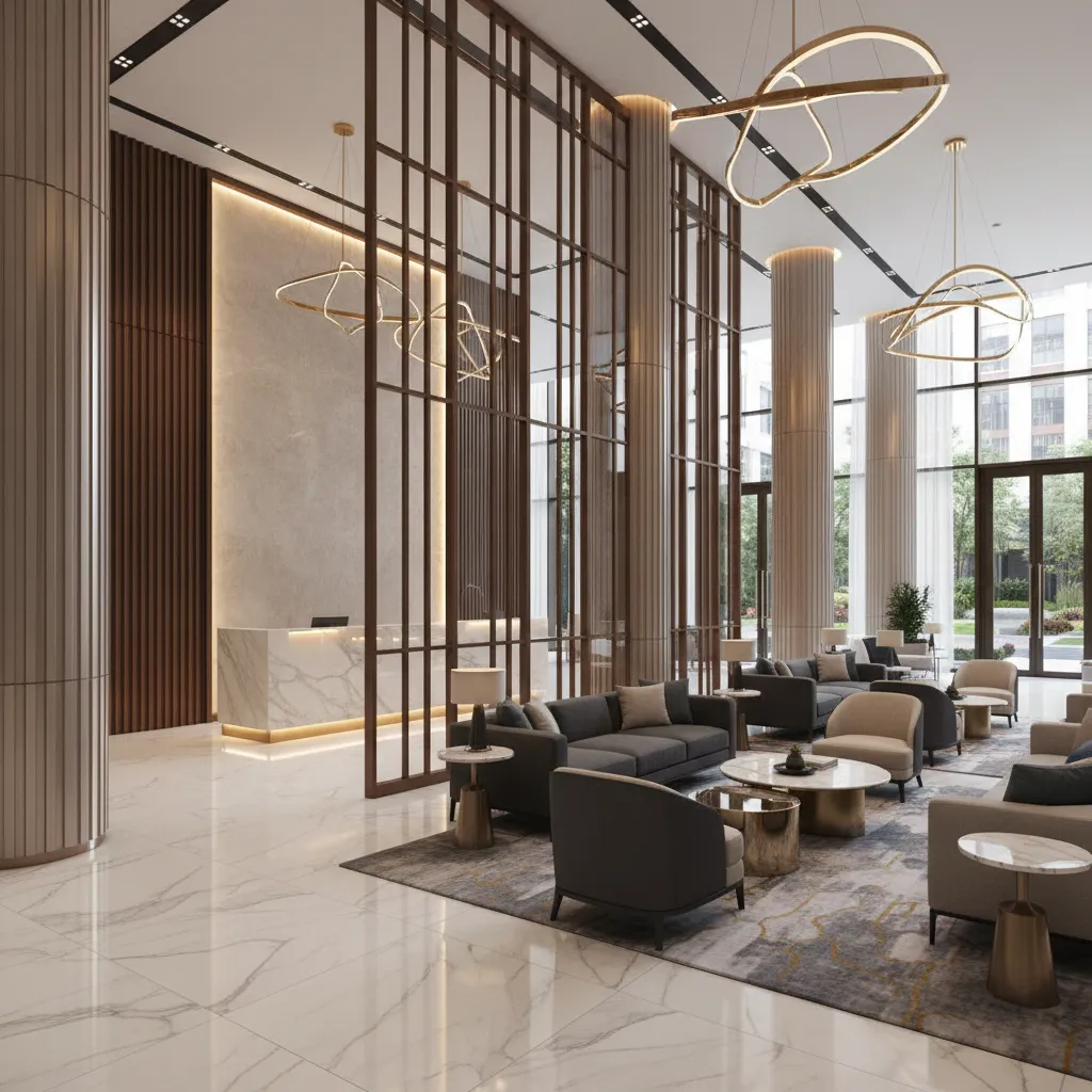 How Hotels, Offices, and Luxury Homes Use Lobby and Living Area Partitions