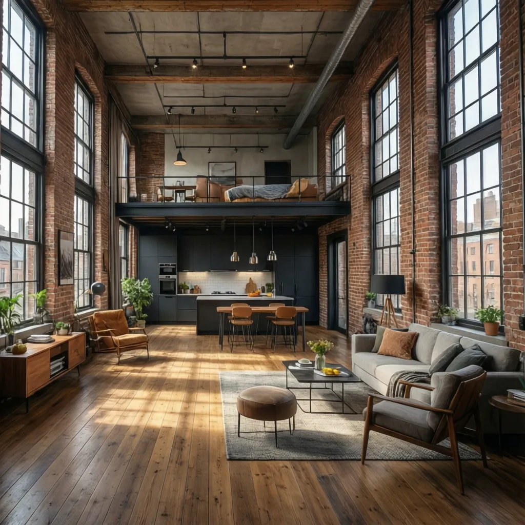 Diseño de interiores de casas tipo loft
