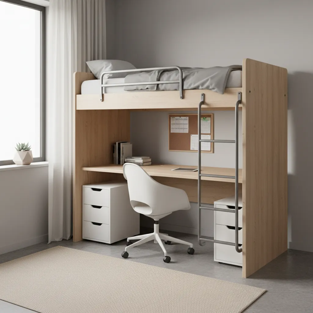 Lofted Beds and Vertical Space Optimization